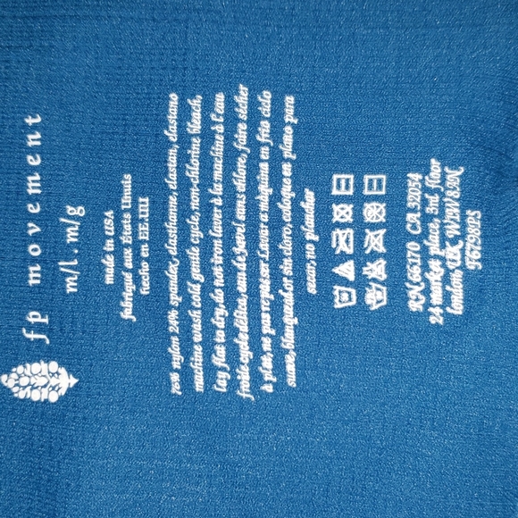 Free People Good Karma Coastline Logo M / L 2 Piece Set Nwot - Picture 5 of 7